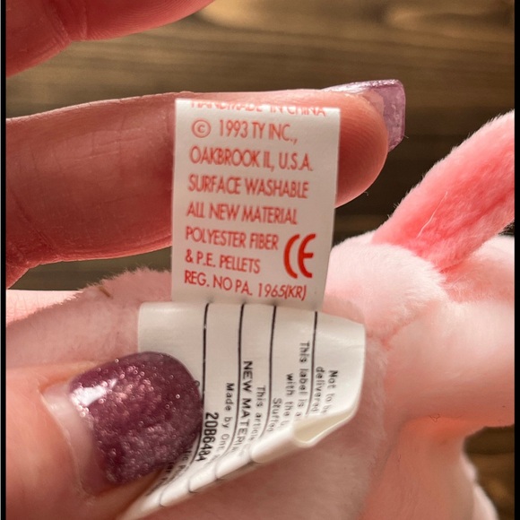 Ty "Squealer" the pig-1 of Original 9 Beanies of 1993-Retired 1998 - Picture 7 of 10